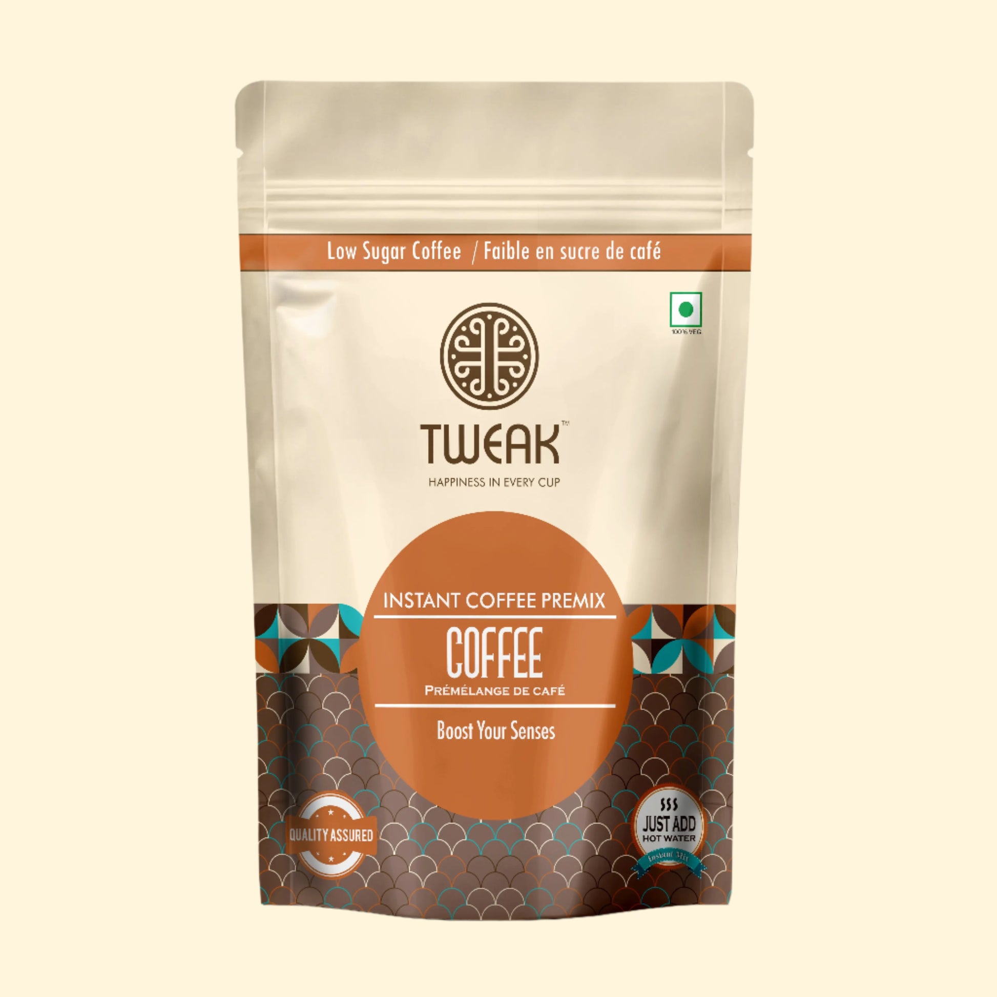 Tweak Instant Coffee Premix - Low Sugar Instant Coffee for a rich and smooth taste. Perfect for coffee enthusiasts looking for convenience with great flavor - just add hot water.