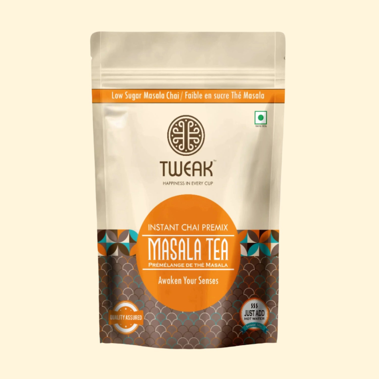 Tweak Instant Masala Chai Premix chai powder indian style Tea - Low Sugar Masala Chai for a rich, aromatic experience. Enjoy the perfect blend of Indian spices with ease - just add hot water.