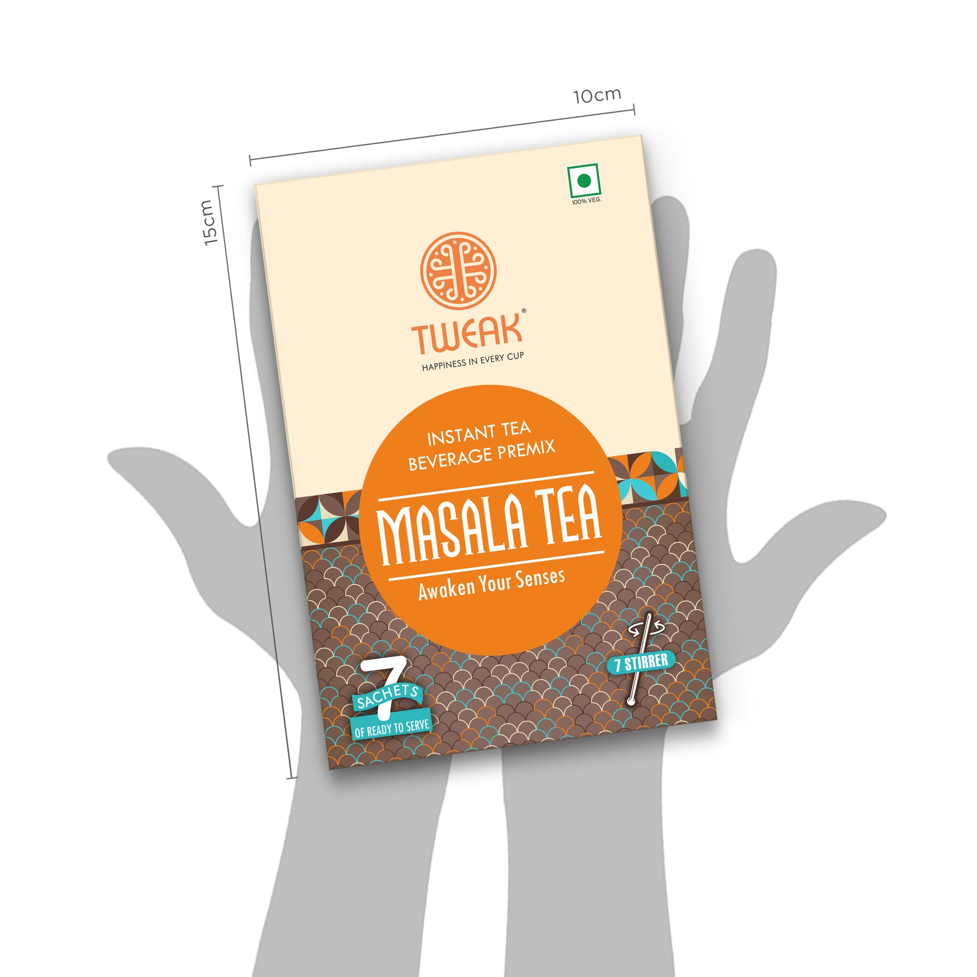 Tweak Travel Tea Pack Masala Chai Tea is a  compact packaging dimensions perfect for home tea, travel or gifting. Available on Chai Hai website.