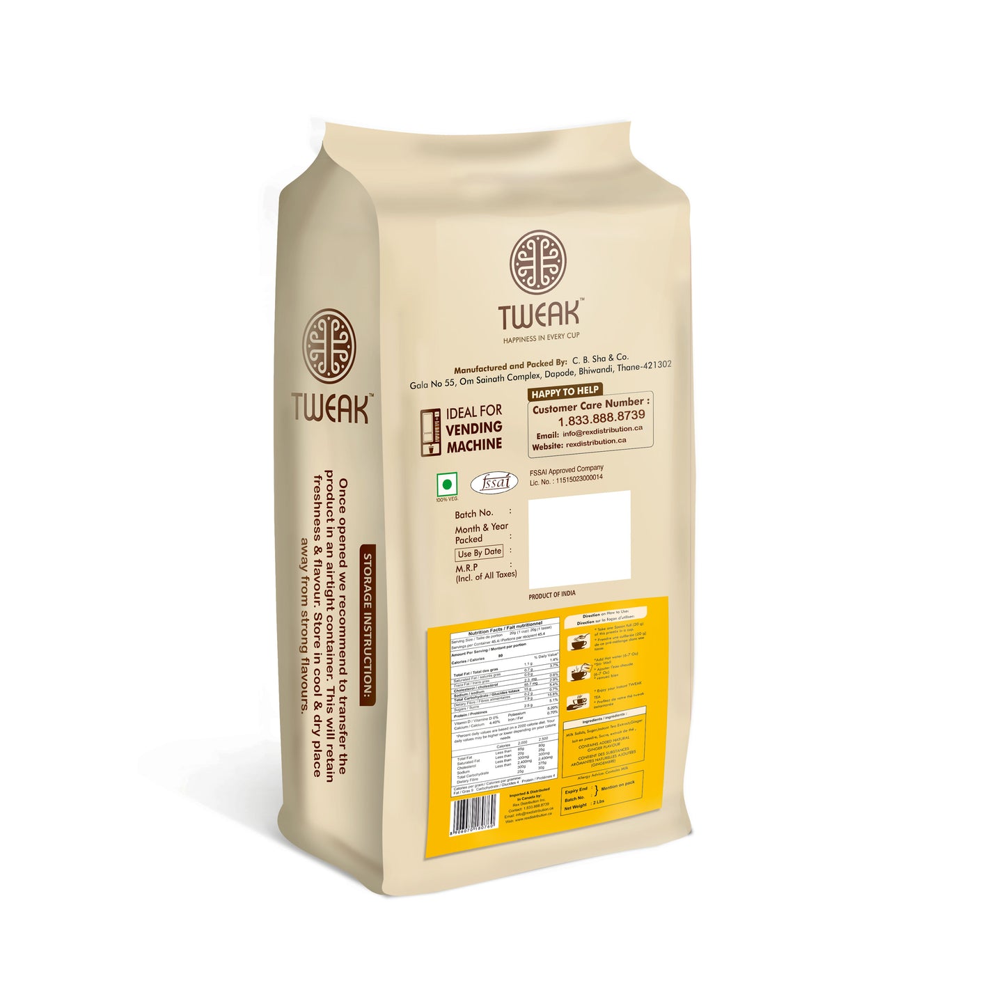 Ginger Chai Latte Instant Premix