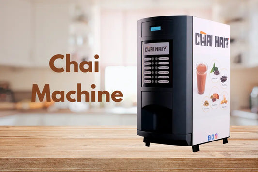 Looks like a chai tea machine with indian spiced tea flavours by chai hai