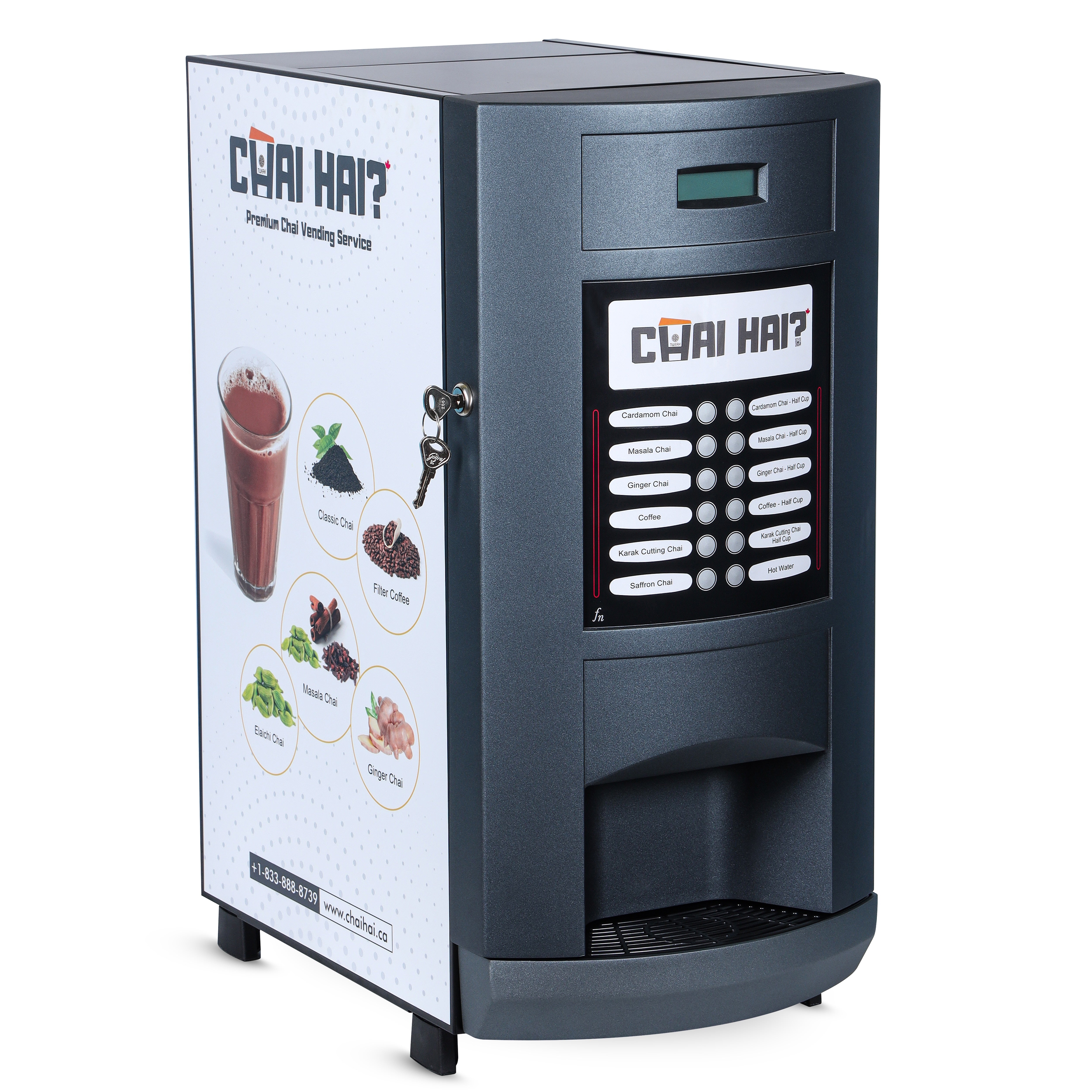 ⁂Chaichai⁂ Instant Chai Machine with 4 Flavour Options | Chai Hai