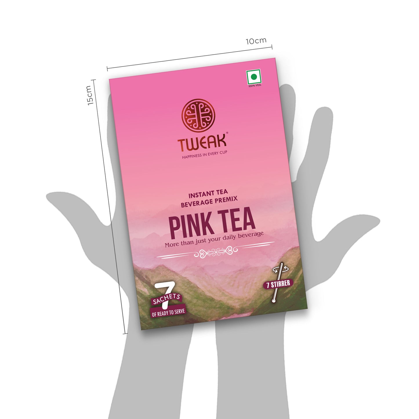 Kashmiri Pink Chai Instant Premix Sachet (7pc x 20g)