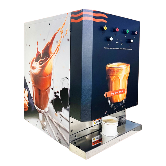 Instant Chai Machine | 4 flavour options (Push Button)