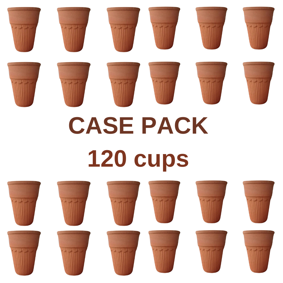 Kulhad Cups (Kulhar) Handmade Indian Terracotta Cups 120 cups