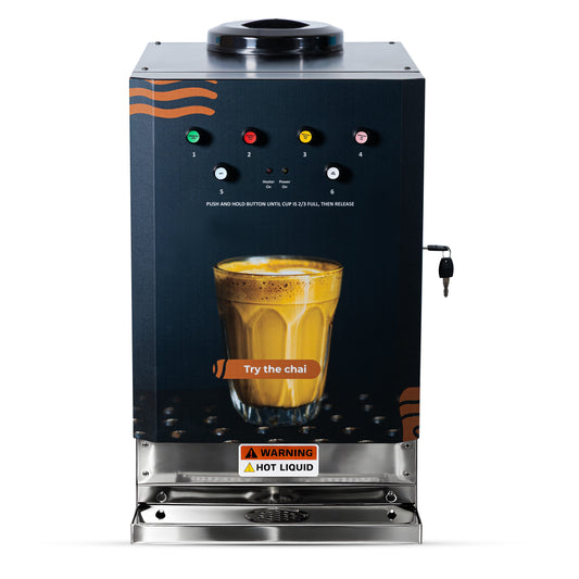 chai tea vending machine with 4 flavour options heavy duty tea machine