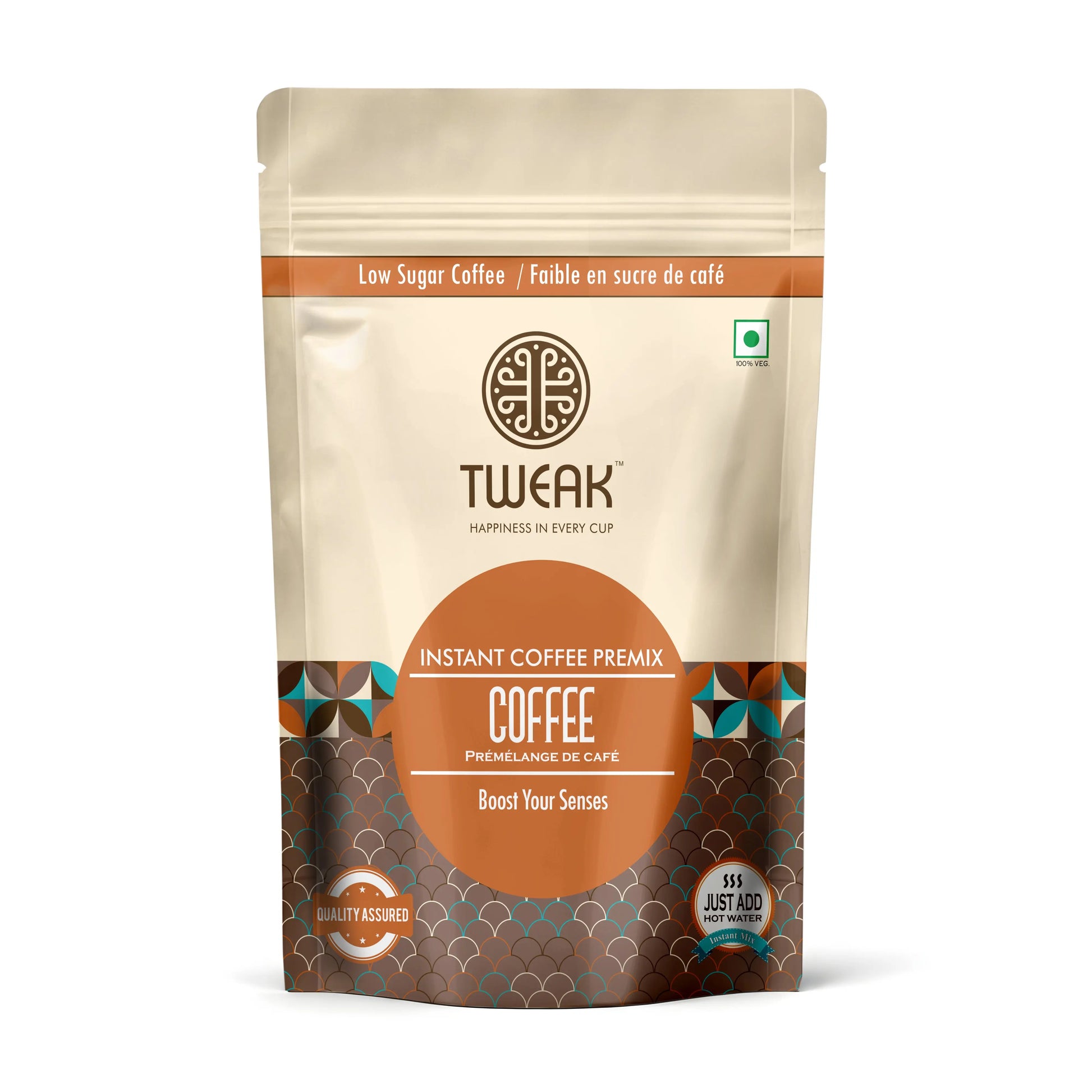 Tweak Instant Coffee Premix - Low Sugar Instant Coffee for a rich and smooth taste. Perfect for coffee enthusiasts looking for convenience with great flavor - just add hot water.