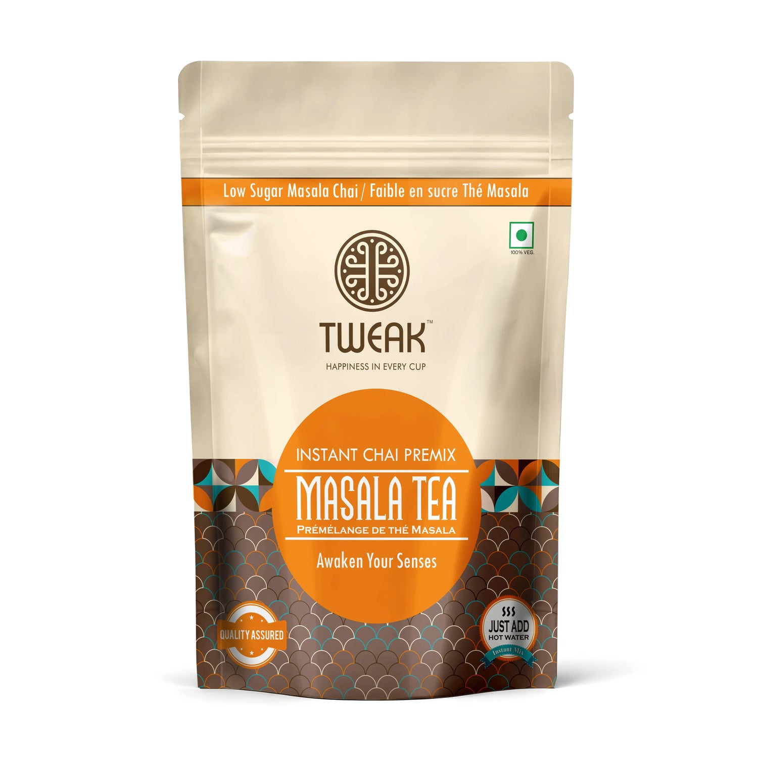 Tweak Instant Masala Chai Premix chai powder indian style Tea - Low Sugar Masala Chai for a rich, aromatic experience. Enjoy the perfect blend of Indian spices with ease - just add hot water.