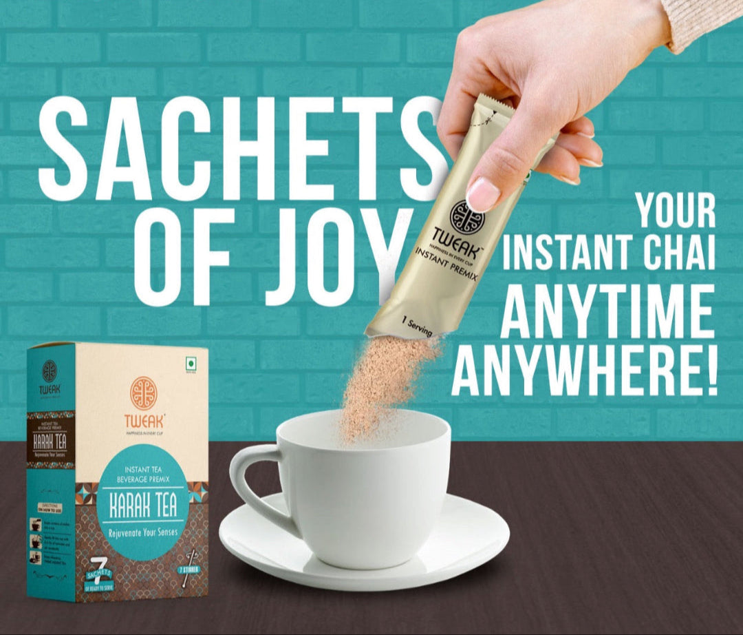 Tweak Karak Tea Instant Chai Latte for home and travel