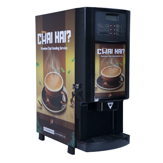 instant tea machine by Chai Hai with multi flavour options for home or office use